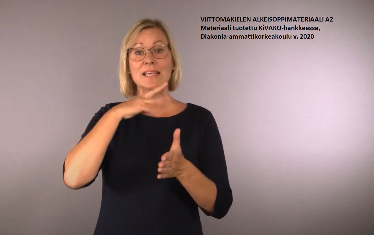 Viittomakielen Alkeisoppimateriaalia 1/16, A1 - Viittomakielinen Kirjasto